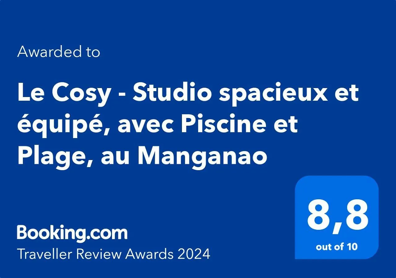 Aparthotel Le Cosy - Studio Spacieux, Equipe, Proche Plage & Piscine, Au Manganao Saint-Francois